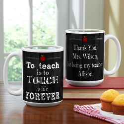 Personalized Teachers Touch Lives Mug