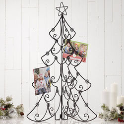 Christmas Tree Tabletop Christmas Card Holder