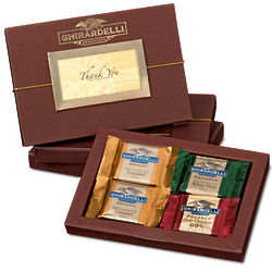 Thank You for Your Business Chocolate Squares Folio Gift Box