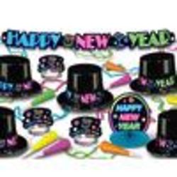 New Year's Eve Neon Party Kit for 10