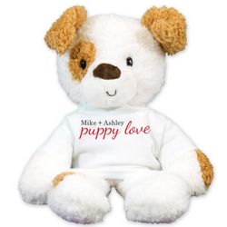 Personalized Puppy Love Fuzzy Dog