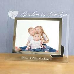 We Love Engraved Glass Picture Frame