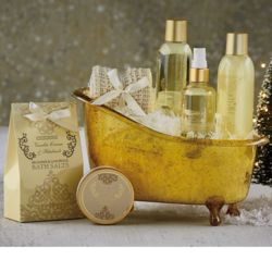 Vanilla-Scented Spa Treatment Gift Set in Tub Container