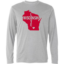 Adult's Wisconsin Love Long Sleeve T-Shirt