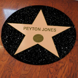 Personalized Hollywood Star Party Floor Decal