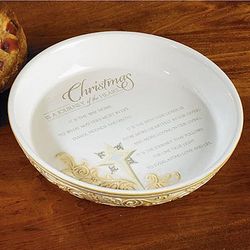 Christmas is a Journey Pie Plate