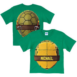 Personalized Teenage Mutant Ninja Turtles Shell T-Shirt in Green