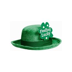 St. Patrick's Day Feeling Lucky Bowler Hat