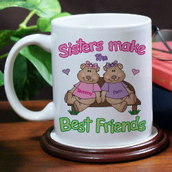 Personalized Sisters Make Best Friends Coffee Mug