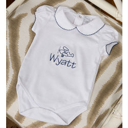 Personalized Short Sleeved Baby Bodysuit