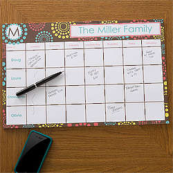 Simply Organized Personalized 11x17 Calendar Pad