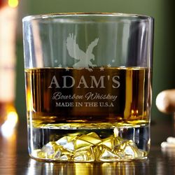 Personalized Majestic Eagle Bourbon Glass