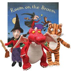 Room on the Broom Book With Witch, Cat and Dragon Dolls