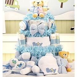 Grand Essentials Baby Boy Diaper Cake Gift