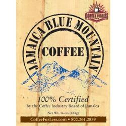 Jamaica Blue Mountain Coffee Beans in 1lb Bag