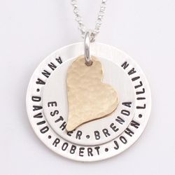 Personalized My Whole Heart Layered Necklace