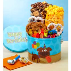 Party Pup Fun Snacks and Sweets 1/2-Gallon Gift Pail
