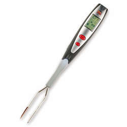 Instant Read Pro LCD Thermometer Grill Fork with Light