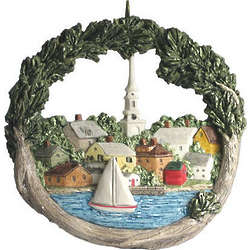 Portsmouth, NH Sailboat Ornament