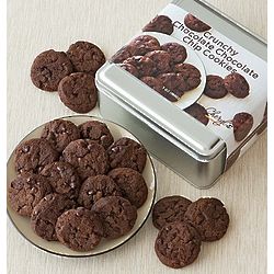 Chocolate Chocolate Crunchy Cookies Gift Tin