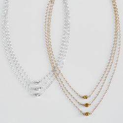 Gold or Silver Past-Present-Future Necklace