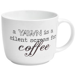 A Yawn Is A Silent Scream For Coffee Mug