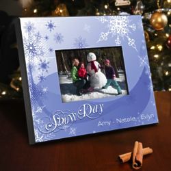 Personalized Snow Day Picture Frame