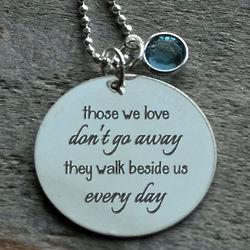 Those We Love Don't Go Away Personalized Necklace