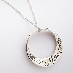 Personalized Languages of Mom Necklace