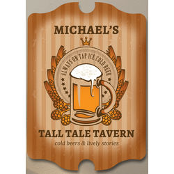 Barley and Hops Personalized Bar Sign