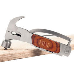 Personalized Wood Grain Hammer Multi-Tool