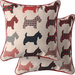 Reversible Scottie Dog Pillows