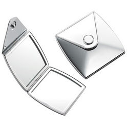 Personalized Silver Purse Compact Mirror