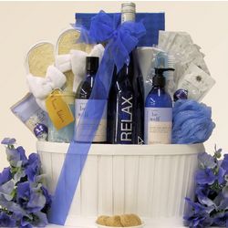 Relax Riesling Wine & Spa Gift Basket