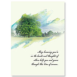 Give-A-Tree Sympathy Card