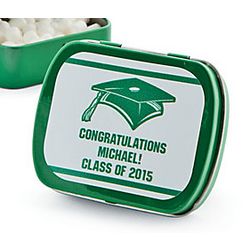 Personalized Green Graduation Mint Tins