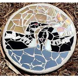 Double Loon Stained Glass Stepping Stone