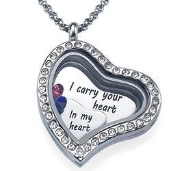 I Carry Your Heart Floating Locket
