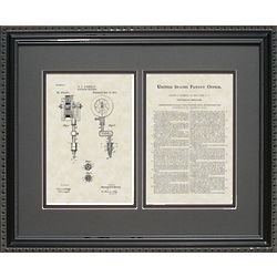 Tattoo Machine 16x20 Framed Patent Art