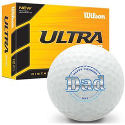 Happy Father's Day Wilson Ultra Ultimate Distance Golf Balls