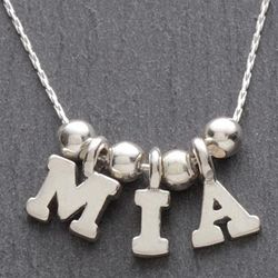 One and Only Silver Personalized Name Necklace