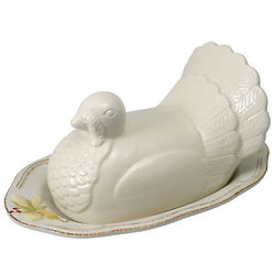 Turkey Covered Butter Dish