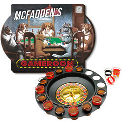 Personalized Game Room Sign and Roulette Drinking Game