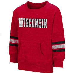 Toddler Girl's Wisconsin Badgers Crew Sweatshirt