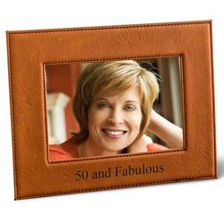 Rawhide Leatherette Personalized 5x7 Picture Frame