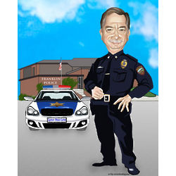 Policeman Caricature