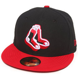 Boston Red Sox Neon Logo Pop 5950 Fitted Hat