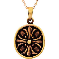 Maltese Cross Bronze Necklace