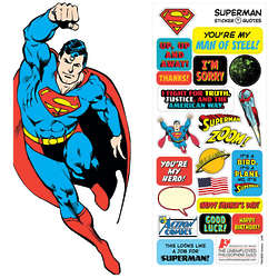Superman DIY Sticker Note Card
