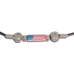 USA Flag Bead Necklace